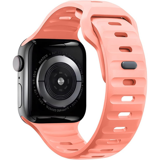 Pink Silicone Apple Watch Band