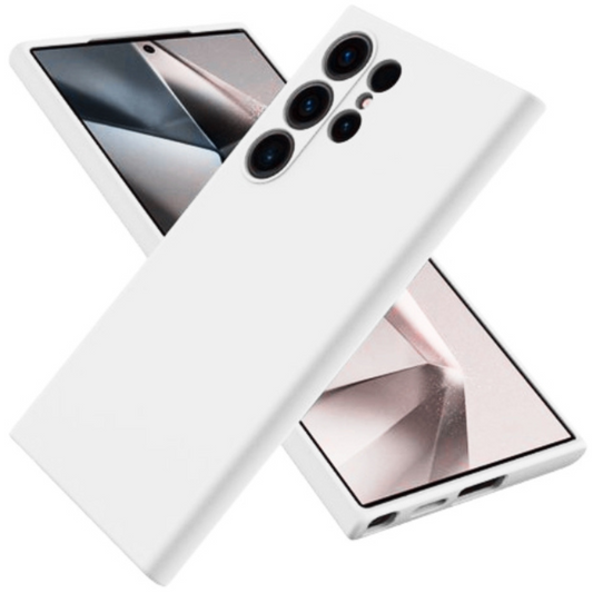 Silicone Samsung Case - White