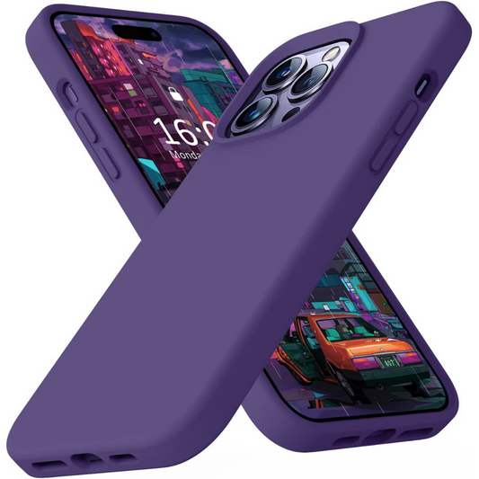 Silicone iPhone Case - Dark Purple