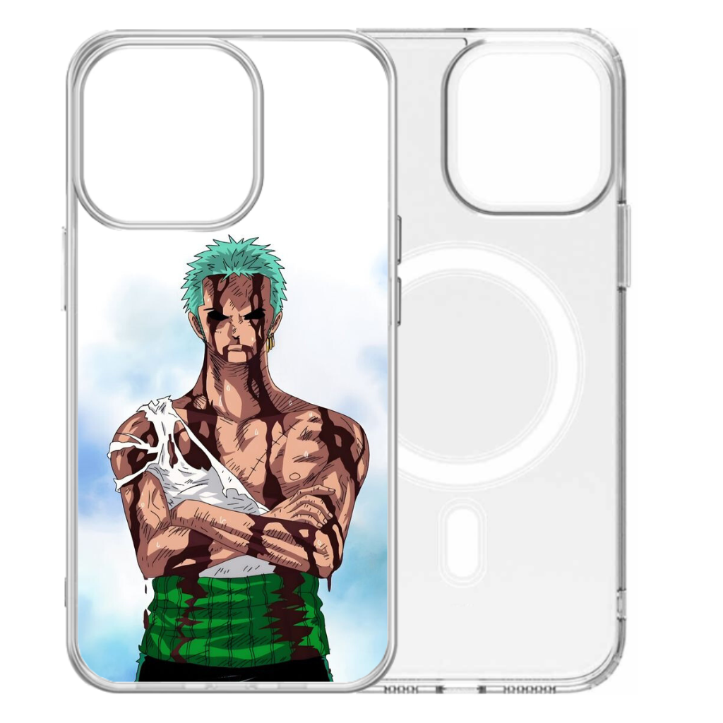 Magsafe Clear Iphone Case - Roronoa Zoro