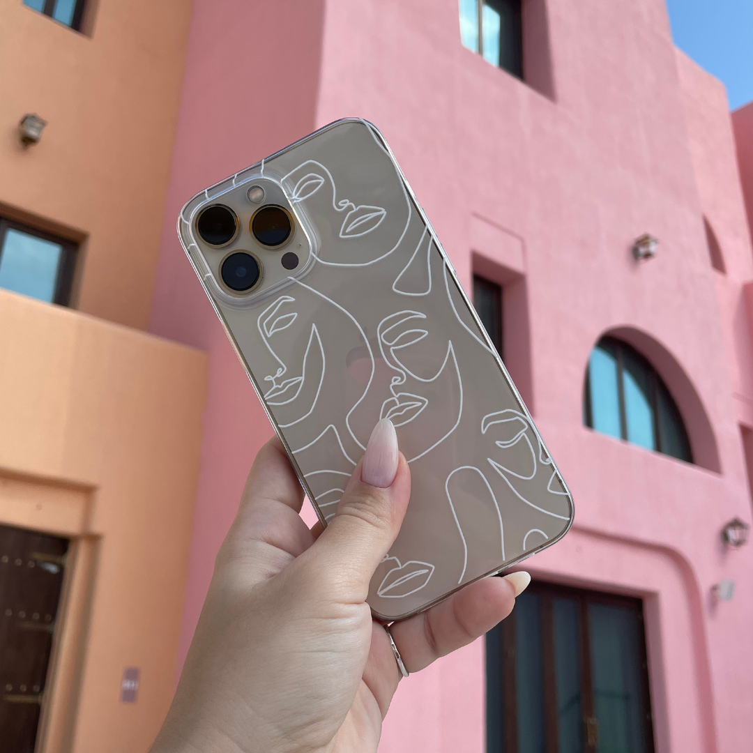 iPhone Transparent Case - Faces
