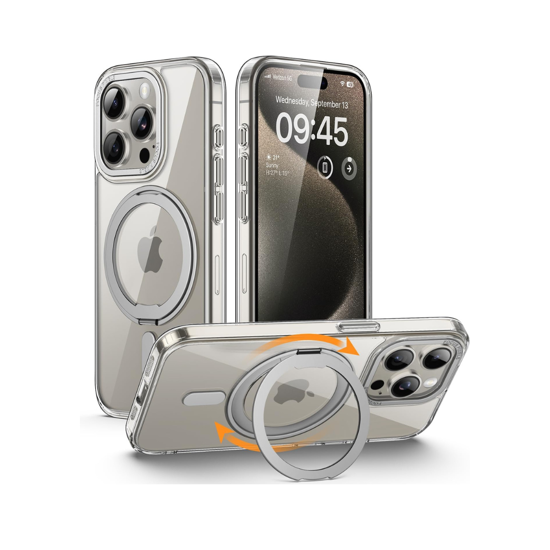 iPhone Magsafe Case with a Stand - Transparent