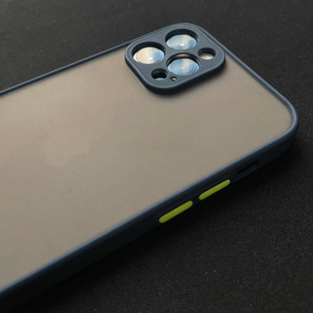 Matte Blue iPhone Case