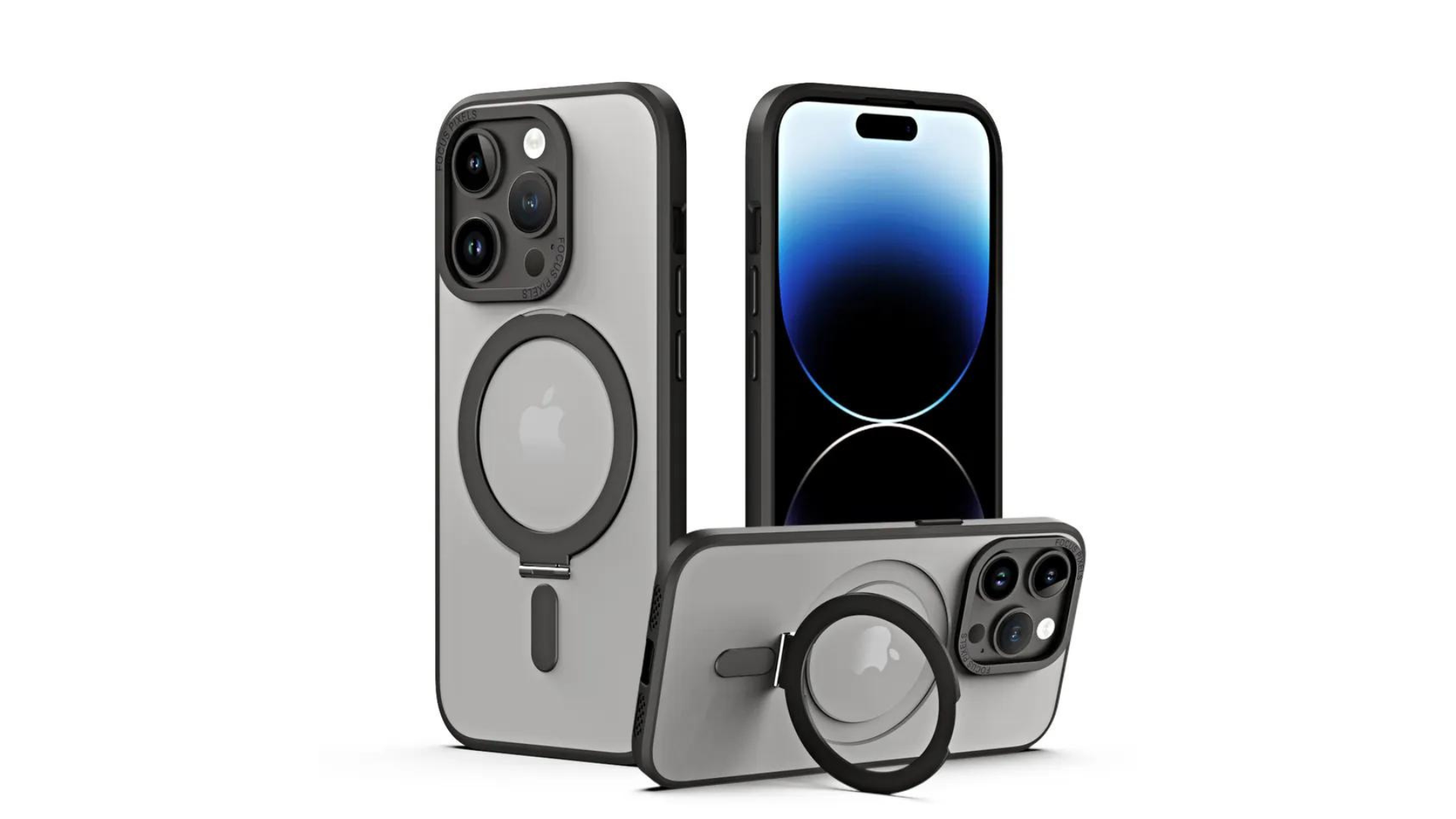 Kick-Stand Magsafe iPhone case Black color