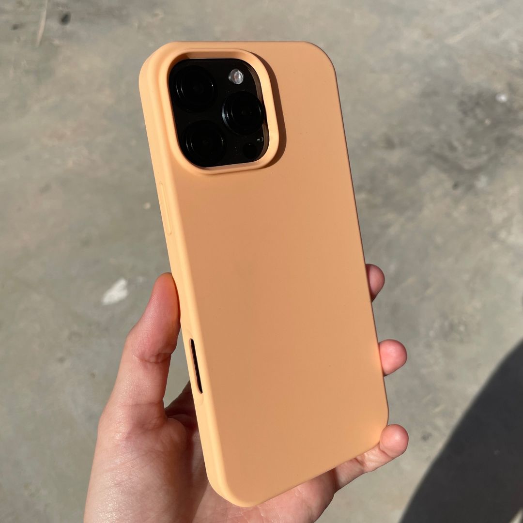 Silicone Iphone Case - Peach Orange