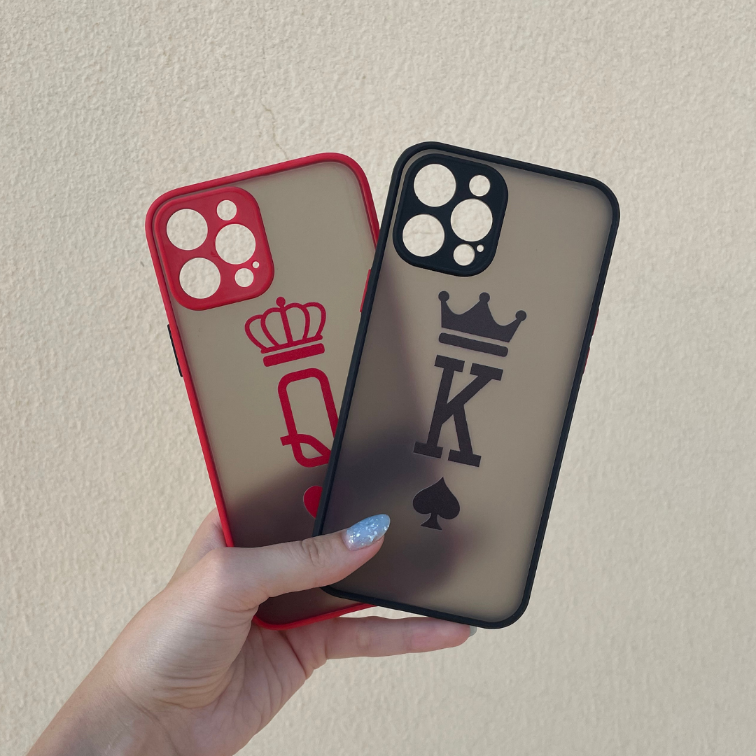 Matte Black iPhone Case - King