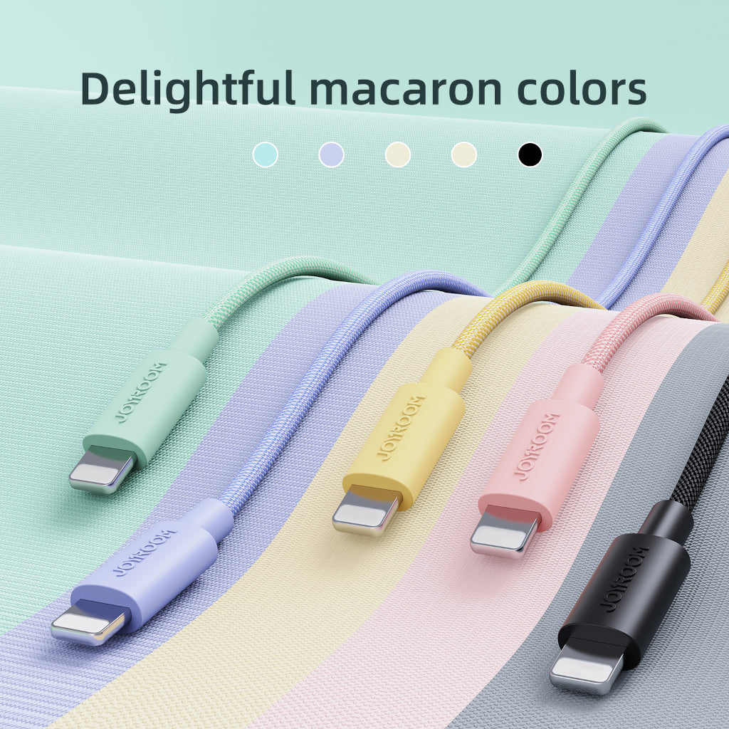 Display of various color versions of the cable