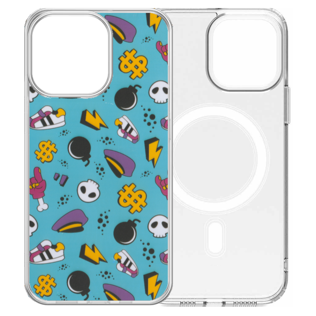 Iphone Case Magsafe Clear Doodles Applycases