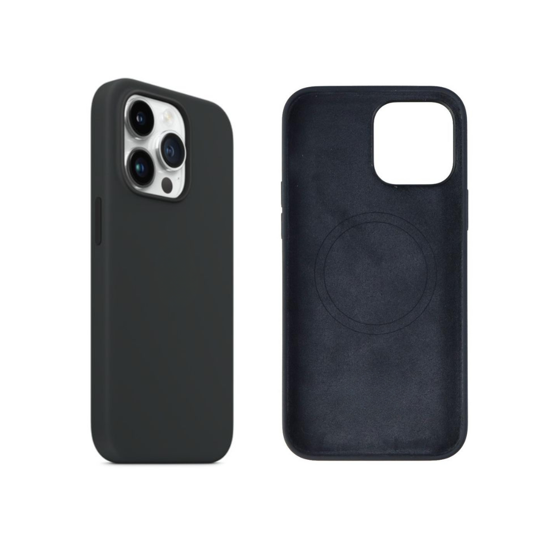MagSafe Silicone iPhone Case - Black