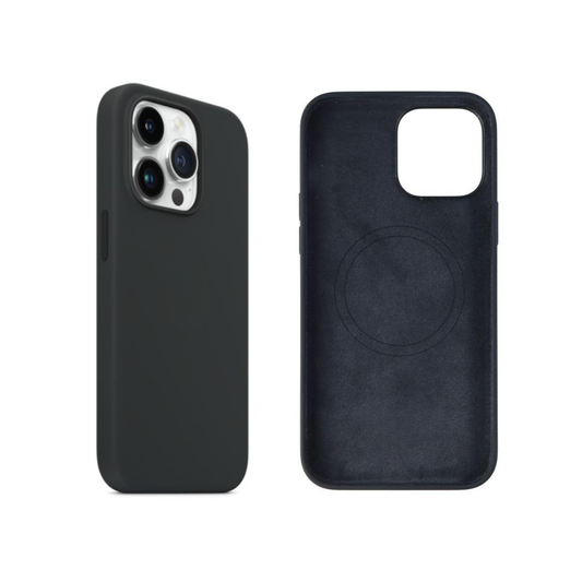 MagSafe Silicone iPhone Case - Black