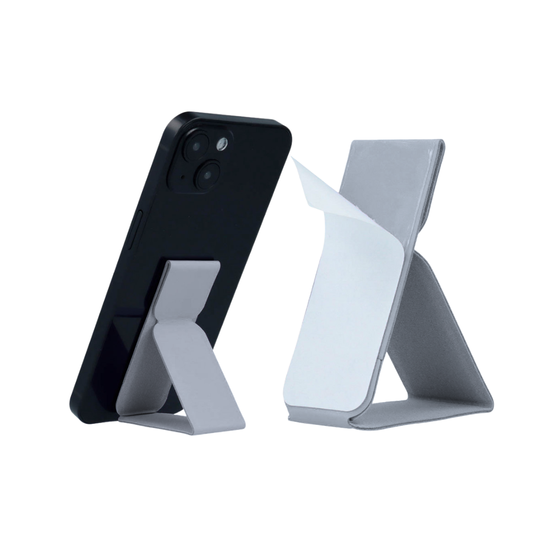 قبضة ملصقا ل جراب هاتف-رمادي