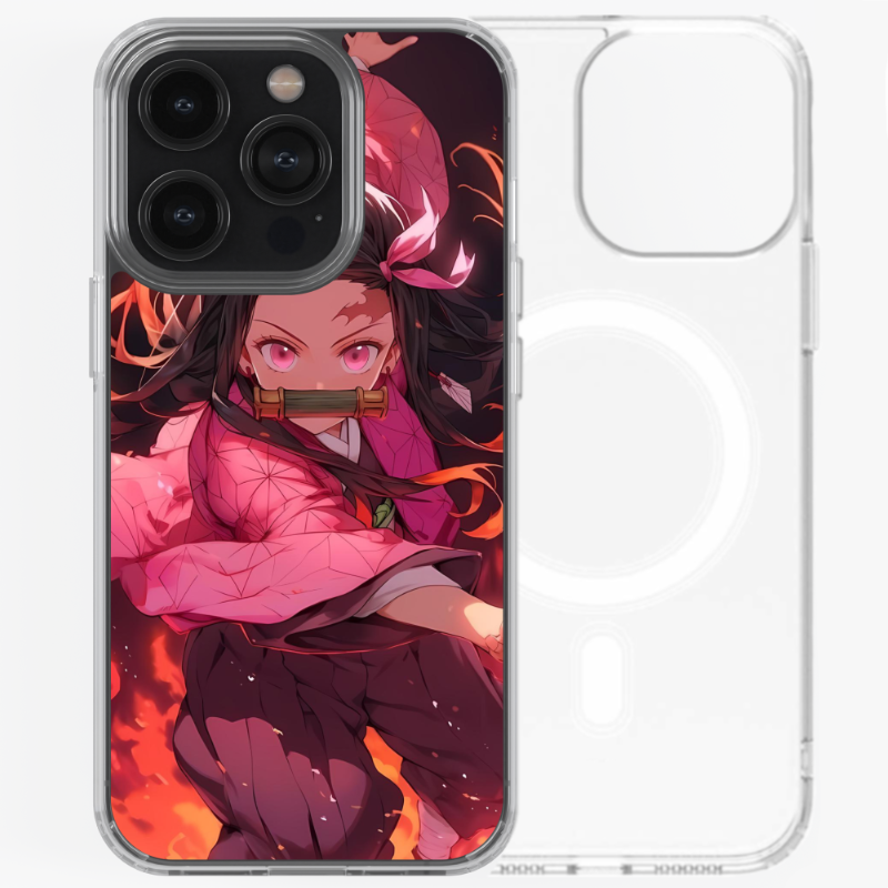 Magsafe Clear Iphone Case - Nezuko Demon Slayer