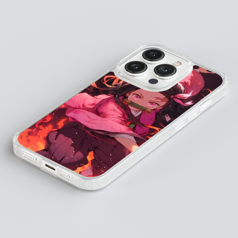 Magsafe Clear Iphone Case - Nezuko Demon Slayer