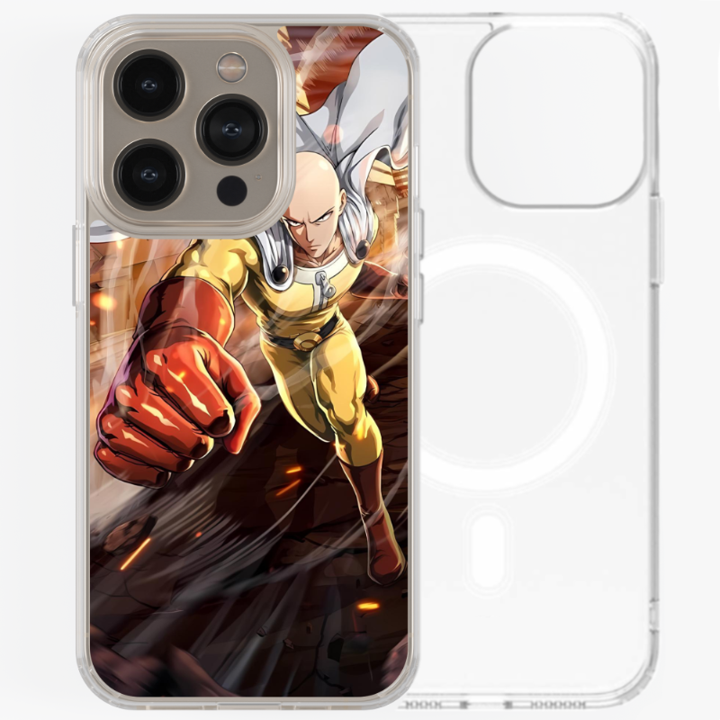 Magsafe Clear Iphone Case - One-Punch Man