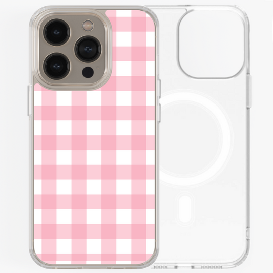 Magsafe Case- Plaid Pink