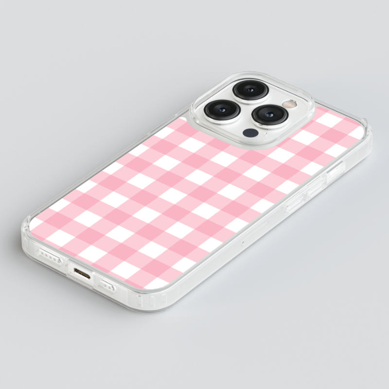 Magsafe Case- Plaid Pink