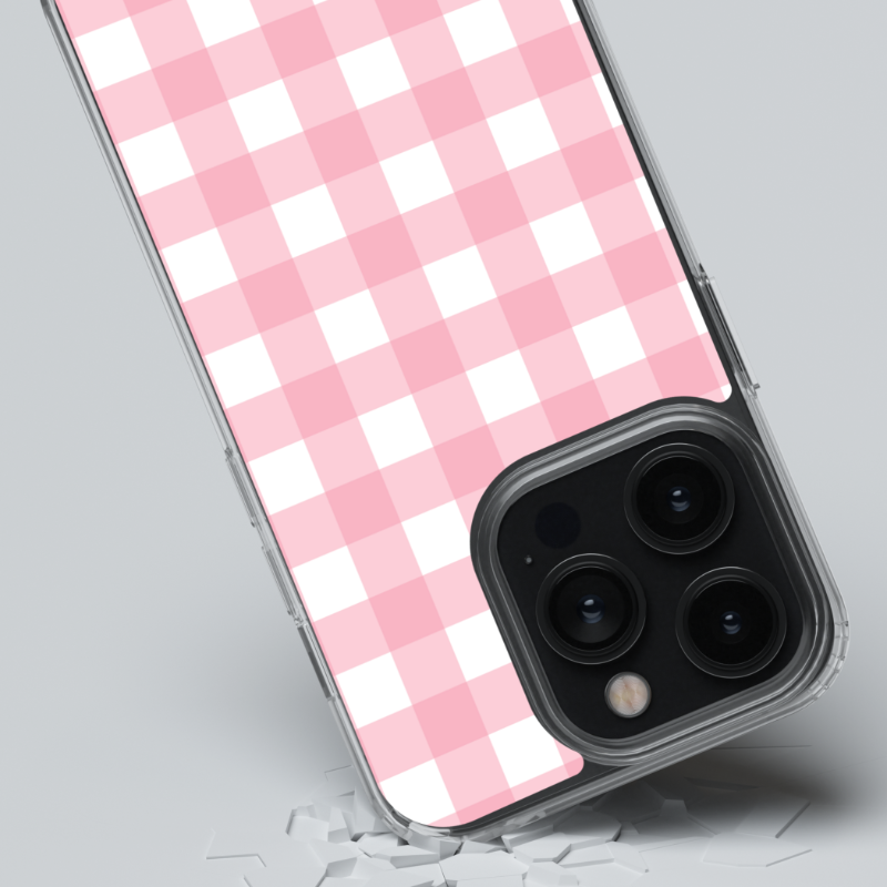 Magsafe Case- Plaid Pink