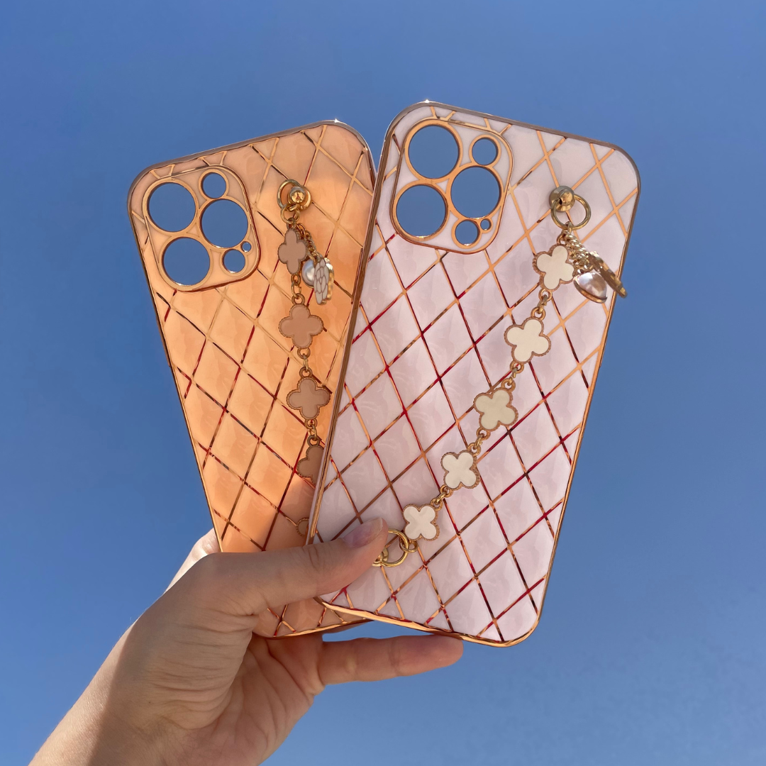iPhone Case with Bracelet - Beige