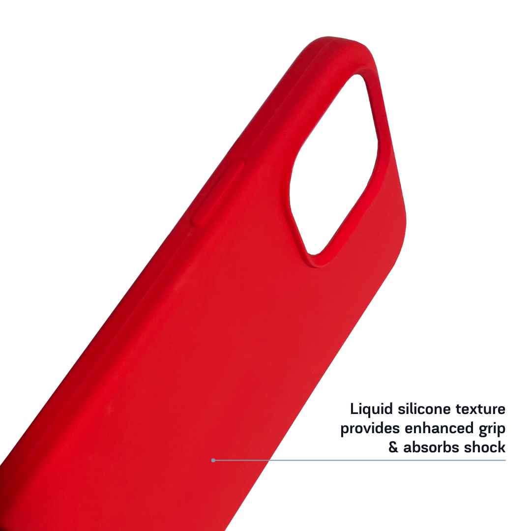 MagSafe Silicone iPhone Case - Red