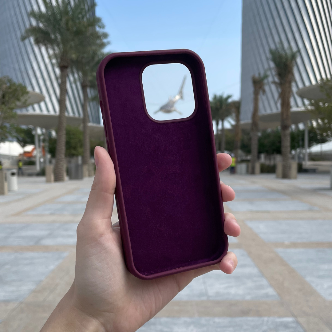 Silicone iPhone Case - Maroon