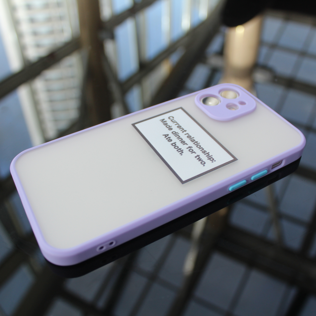 Matte Purple iPhone Case - Relationships Status