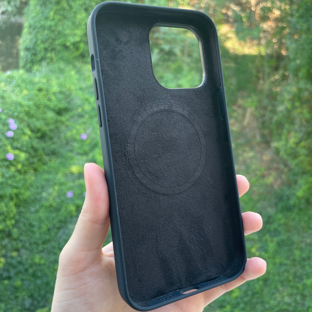 MagSafe Silicone iPhone Case - Black