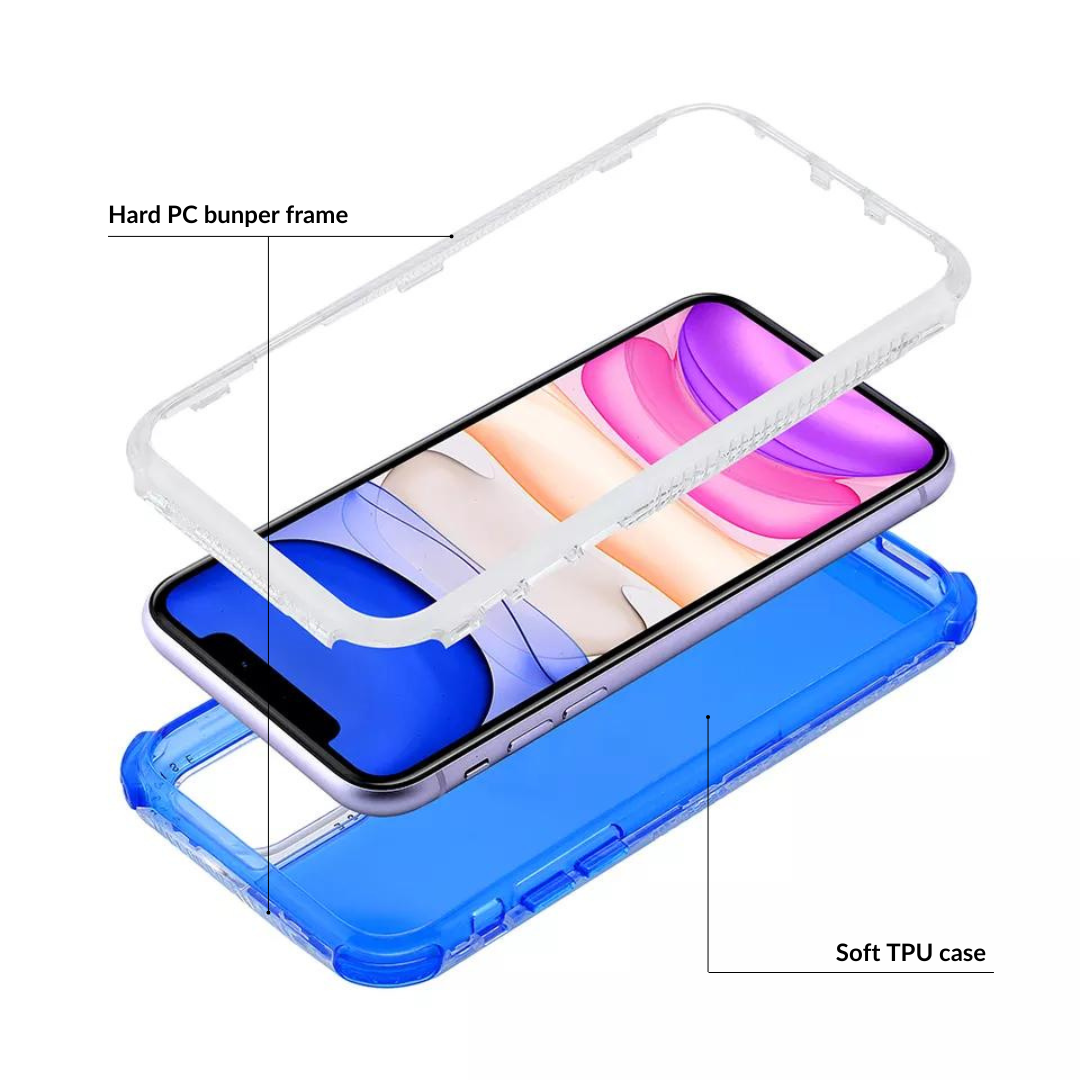 iphone protective case blue color components
