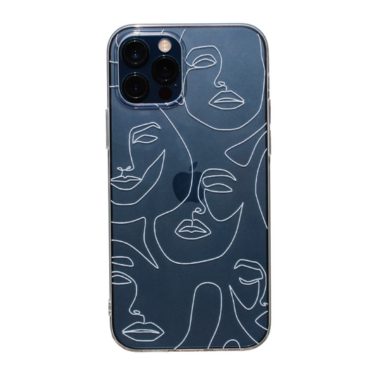 iPhone Transparent Case - Faces