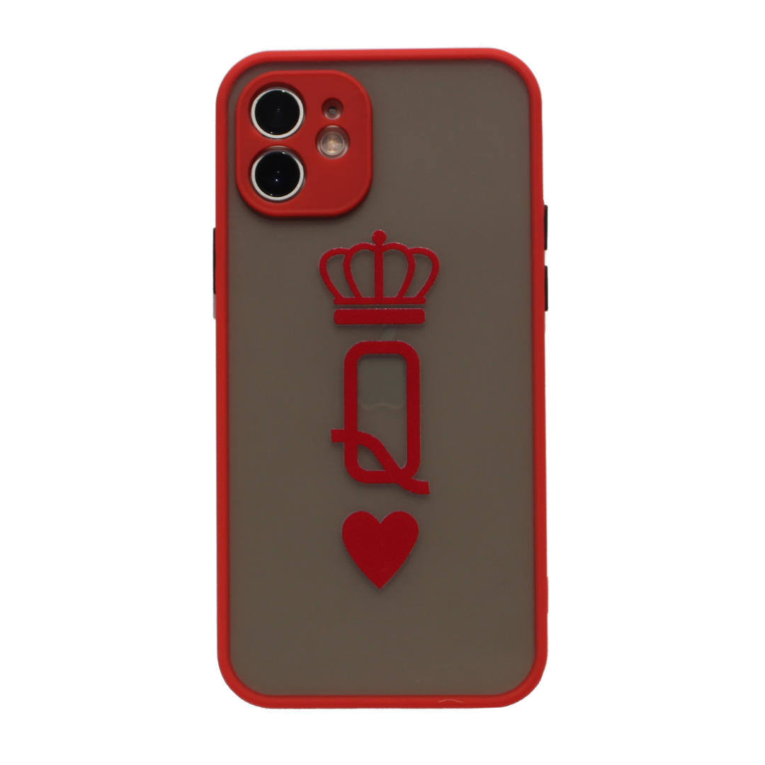 Matte Red iPhone Case - Queen