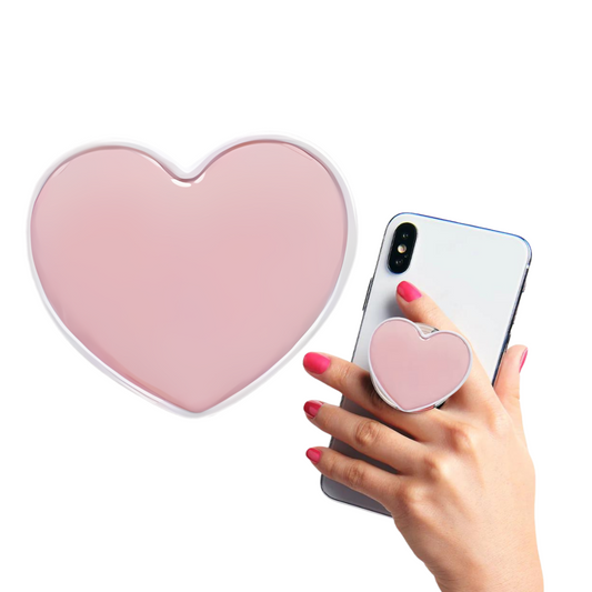 Grip Holder for iPhone (Sticker) - Heart Pink