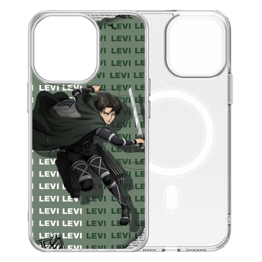 Magsafe Clear Iphone Case - Levi Ackerman