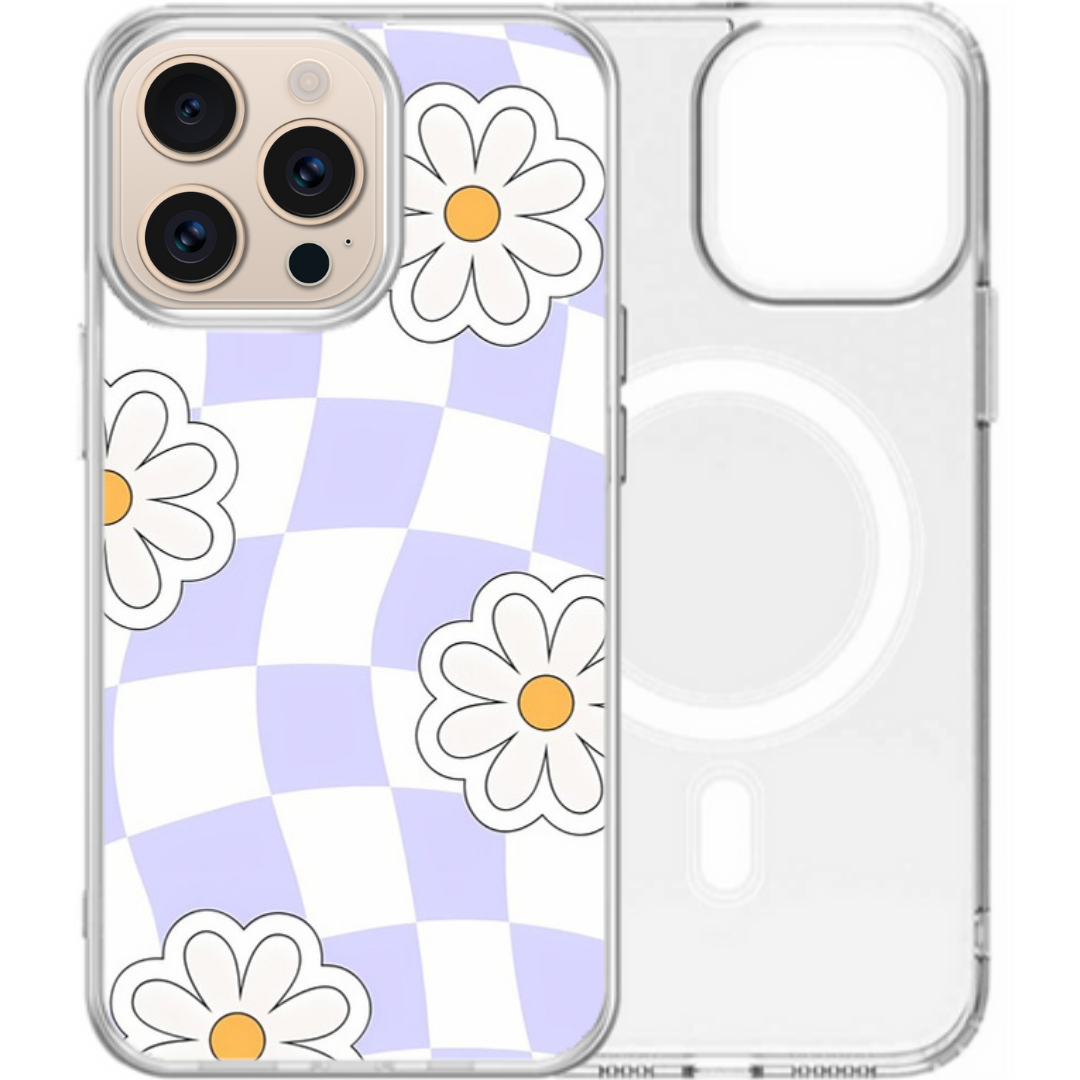 Magsafe Iphone Case - Flowers Purple