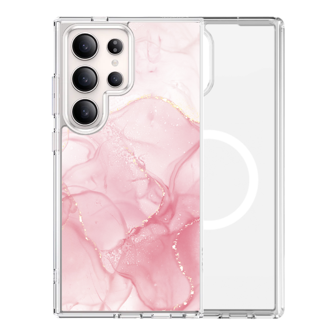 Magsafe Samsung Cover - Pink Marble