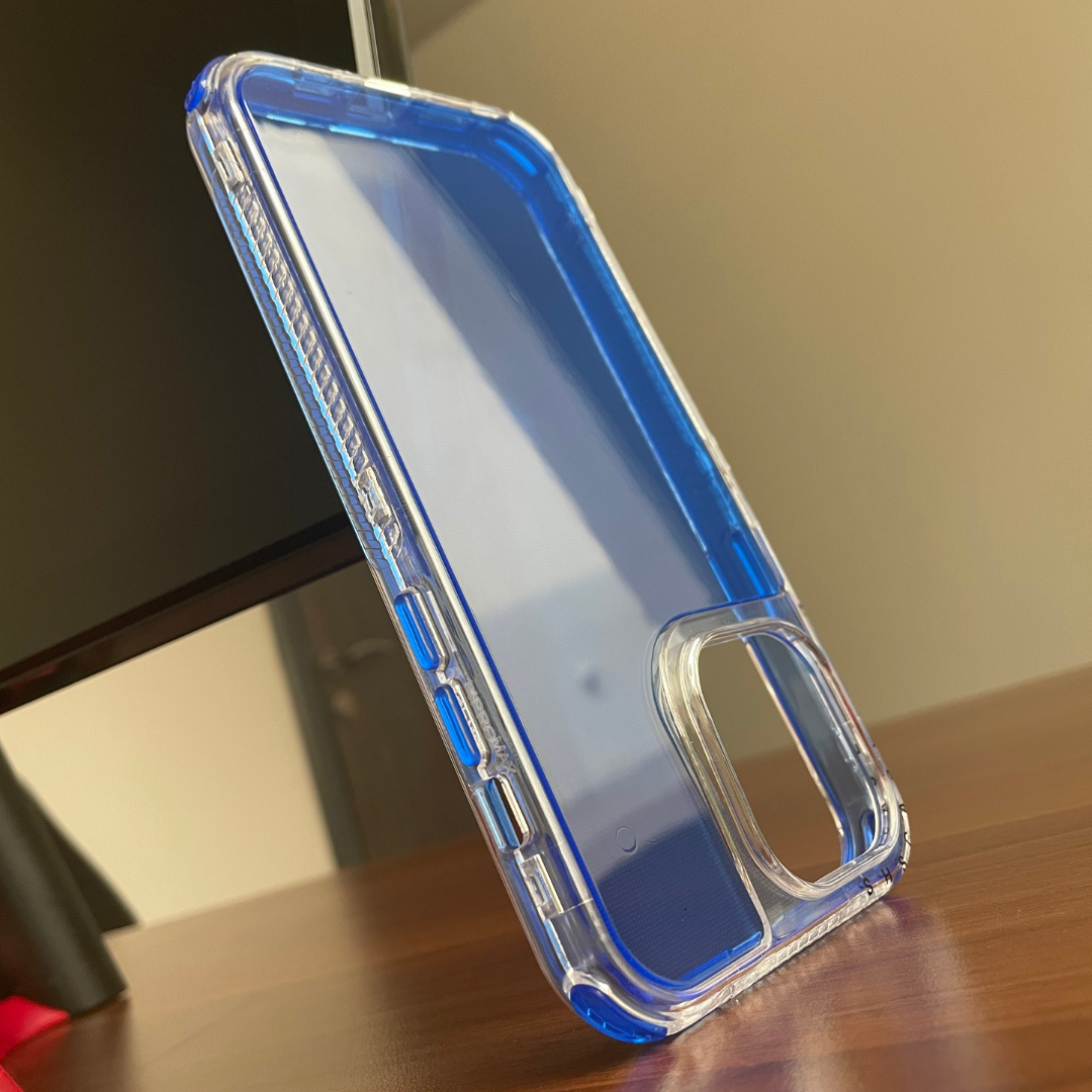 iphone protective case blue color upside down 
