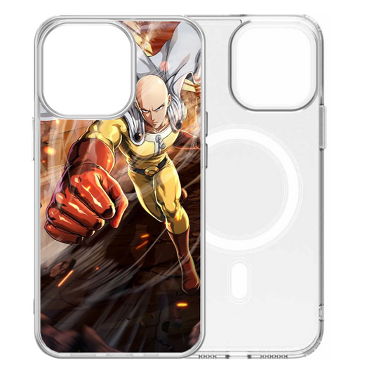 Magsafe Clear Iphone Case - One-Punch Man