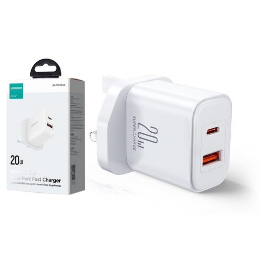 20W Dual Port Fast Wall Charger