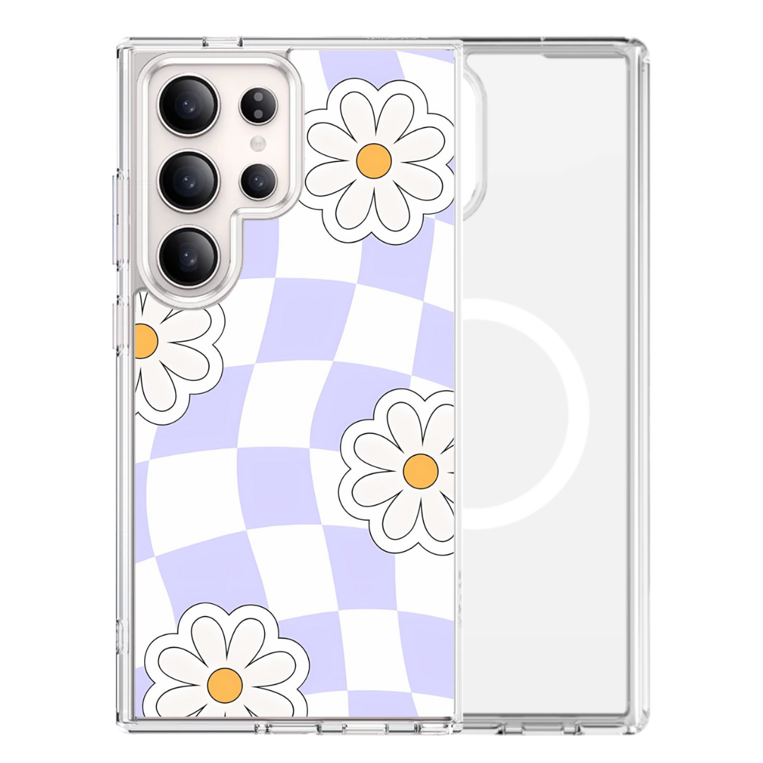 Magsafe Samsung Case - Flowers Purple