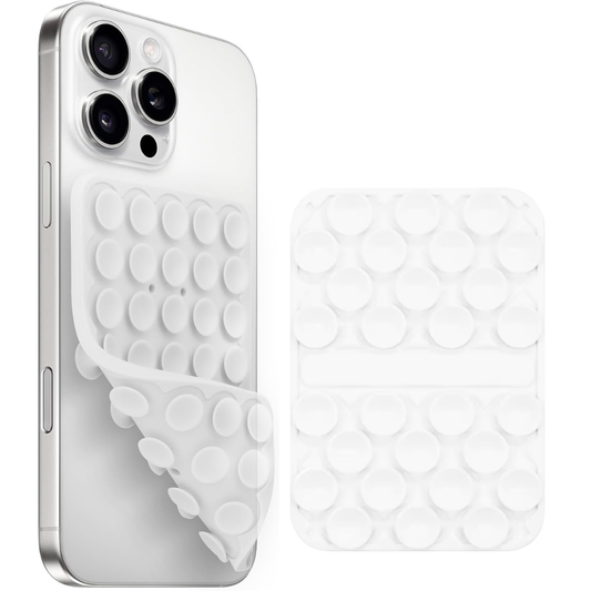 Silicone Suction Phone Holder - White