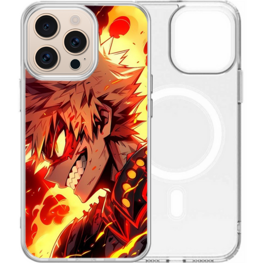 Magsafe Clear Iphone Case - Katsuki Bakugo