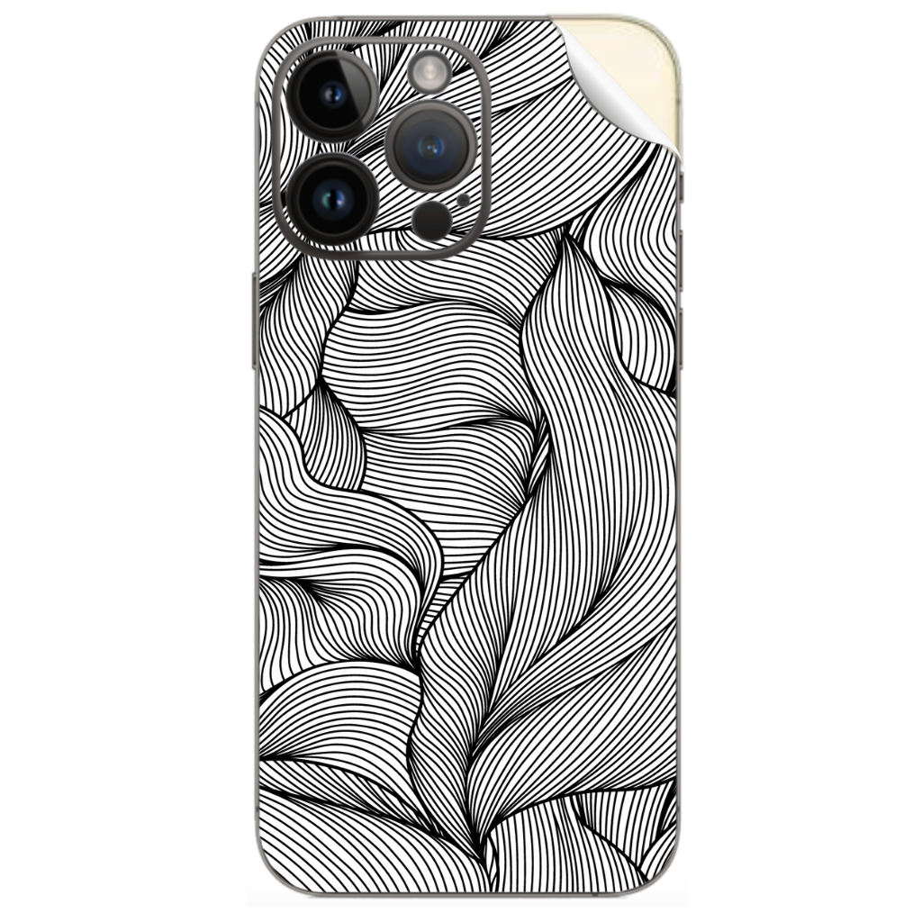 iPhone Sticker - Waves pattern 