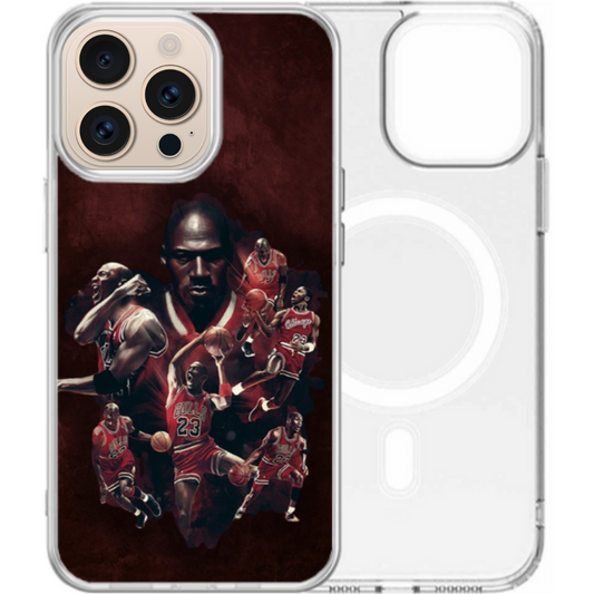 Magsafe Clear Iphone Case - Michael Jordan