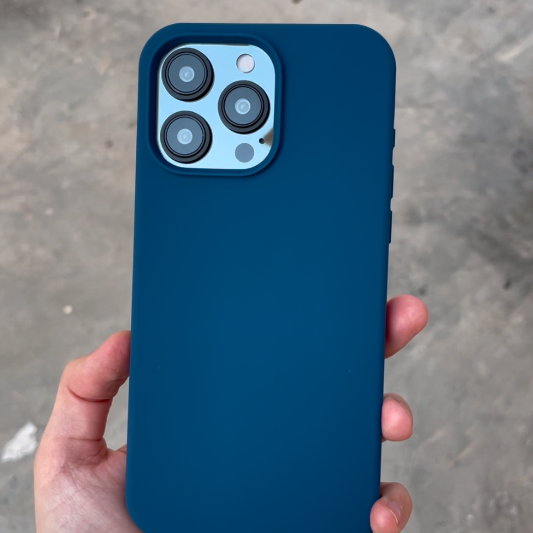 Silicone iPhone Case - Dark Blue