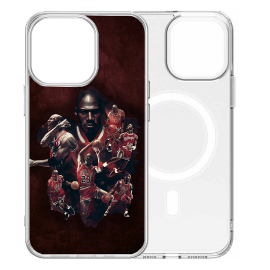 Magsafe Clear Iphone Case - Michael Jordan