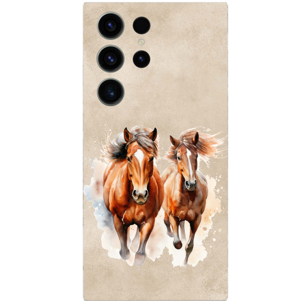Samsung Cover Sticker - 2 Horses