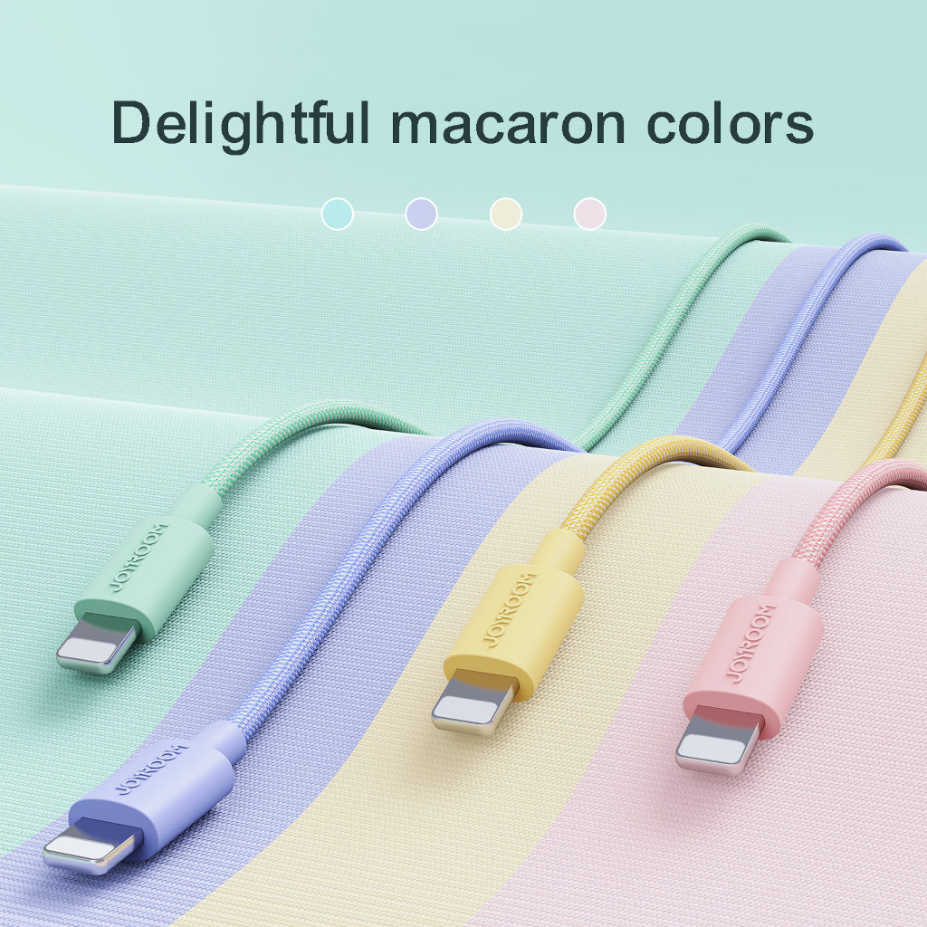 Display of various color versions of the cable