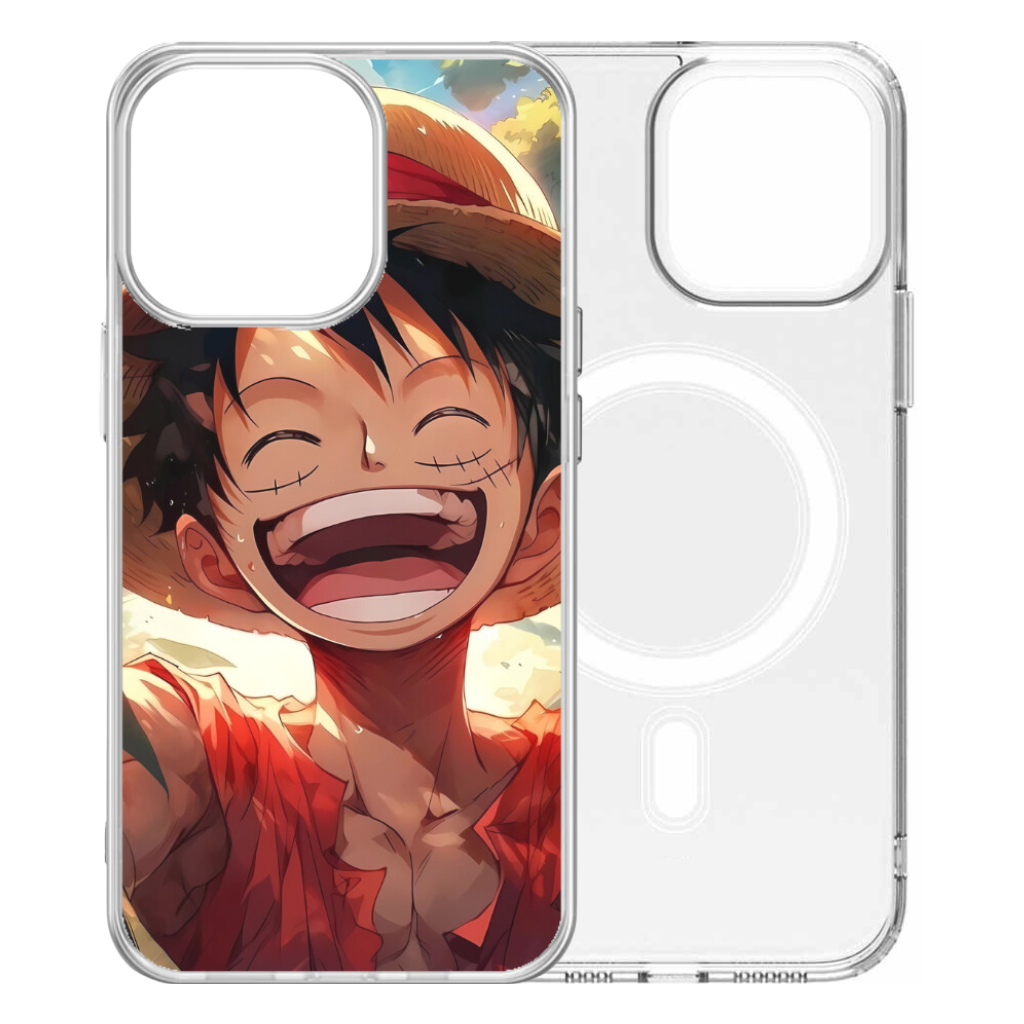 Magsafe Clear Iphone Case - Luffy