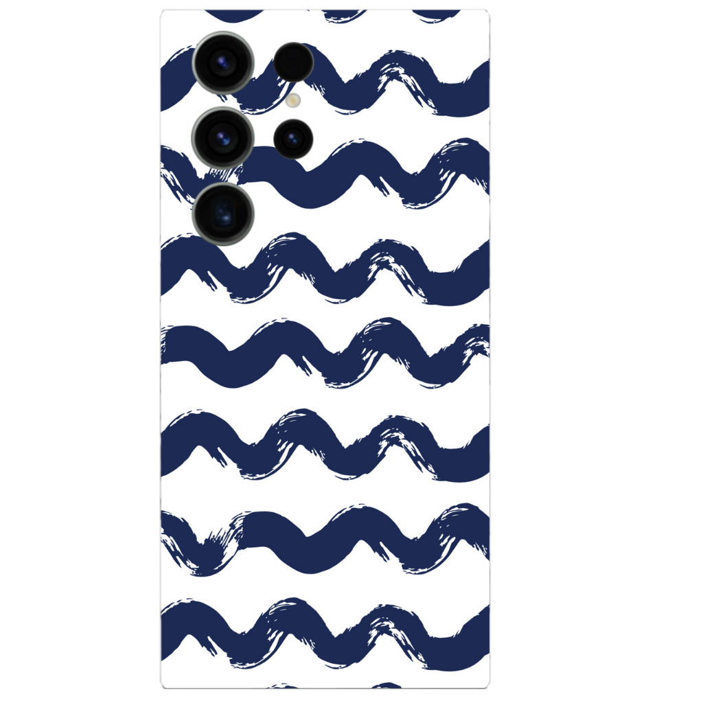 Samsung Cover Sticker- Wave Blue