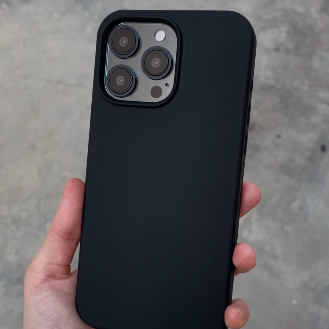 Silicone iPhone Case - Black