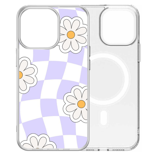 Magsafe Iphone Case - Flowers Purple