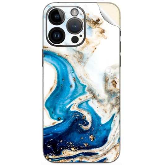 Iphone Cover Sticker - Blue Marble